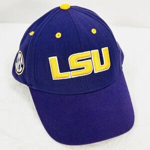 Top of the World LSU Tigers Hat Cap Adjustable Strapback Purple NCAA College